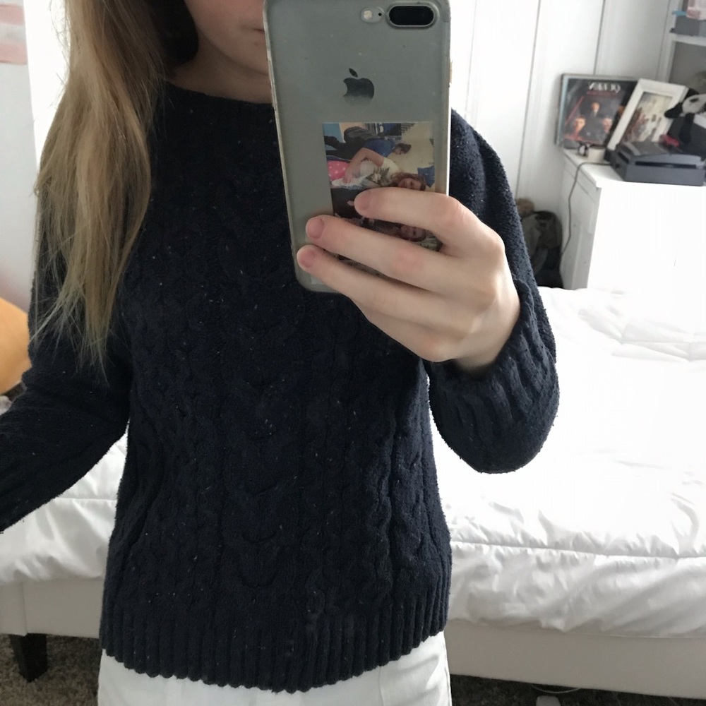 adorable navy sweater